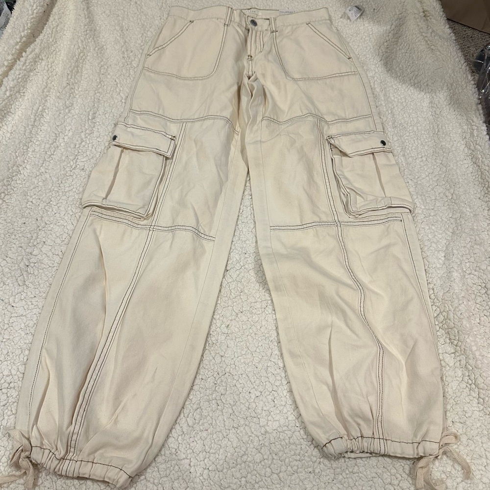 NWT pacsun low rise wide leg cargo pants size 26 - Picture 5 of 5